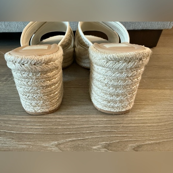 Dolce Vita Eldora Crisscross Raffia Espadrille Platform Slide Sandals Size 9.5 - Picture 6 of 12